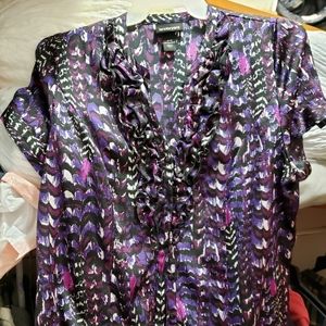 Lane Bryant ruffled front top. 14/16